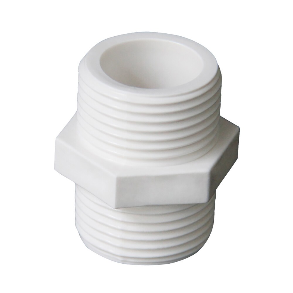 20-63mm PVC Nipple Male Threaded Socket Adapter Straight Connector Pipe Fitting