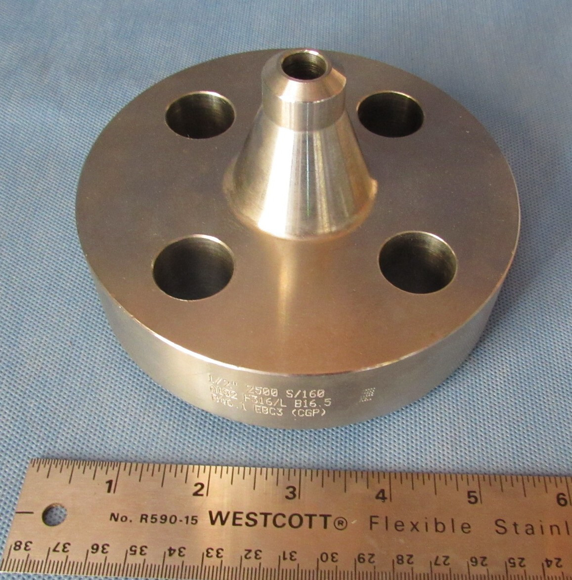 Weld Neck Flange Stainless Steel 1/2″ Class 2500 Schedule 160 Raised Face F316/L