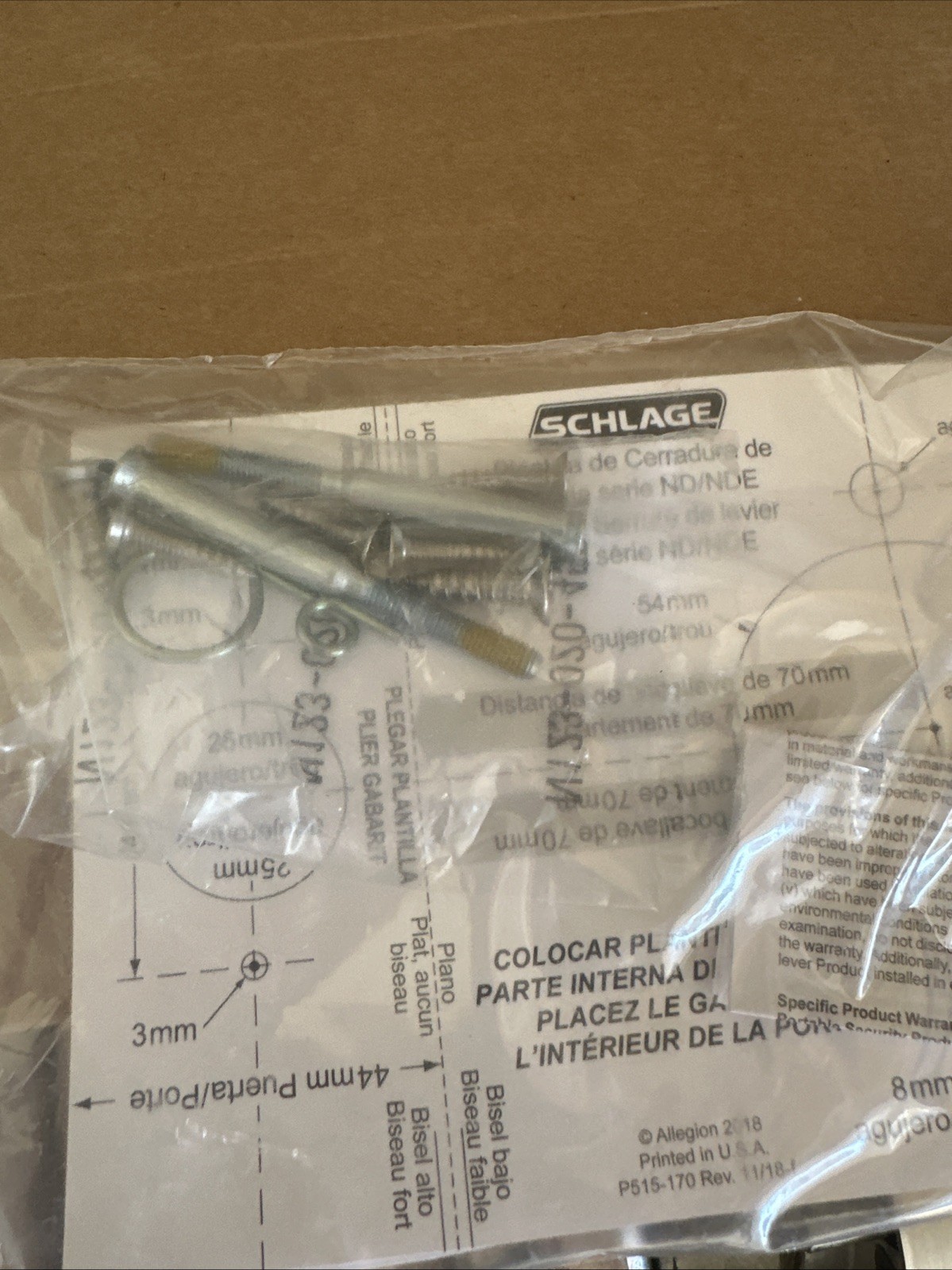 Schlage ND80TD BRK 626 ICC Heavy Duty Storeroom Cylindrical Lever Lock