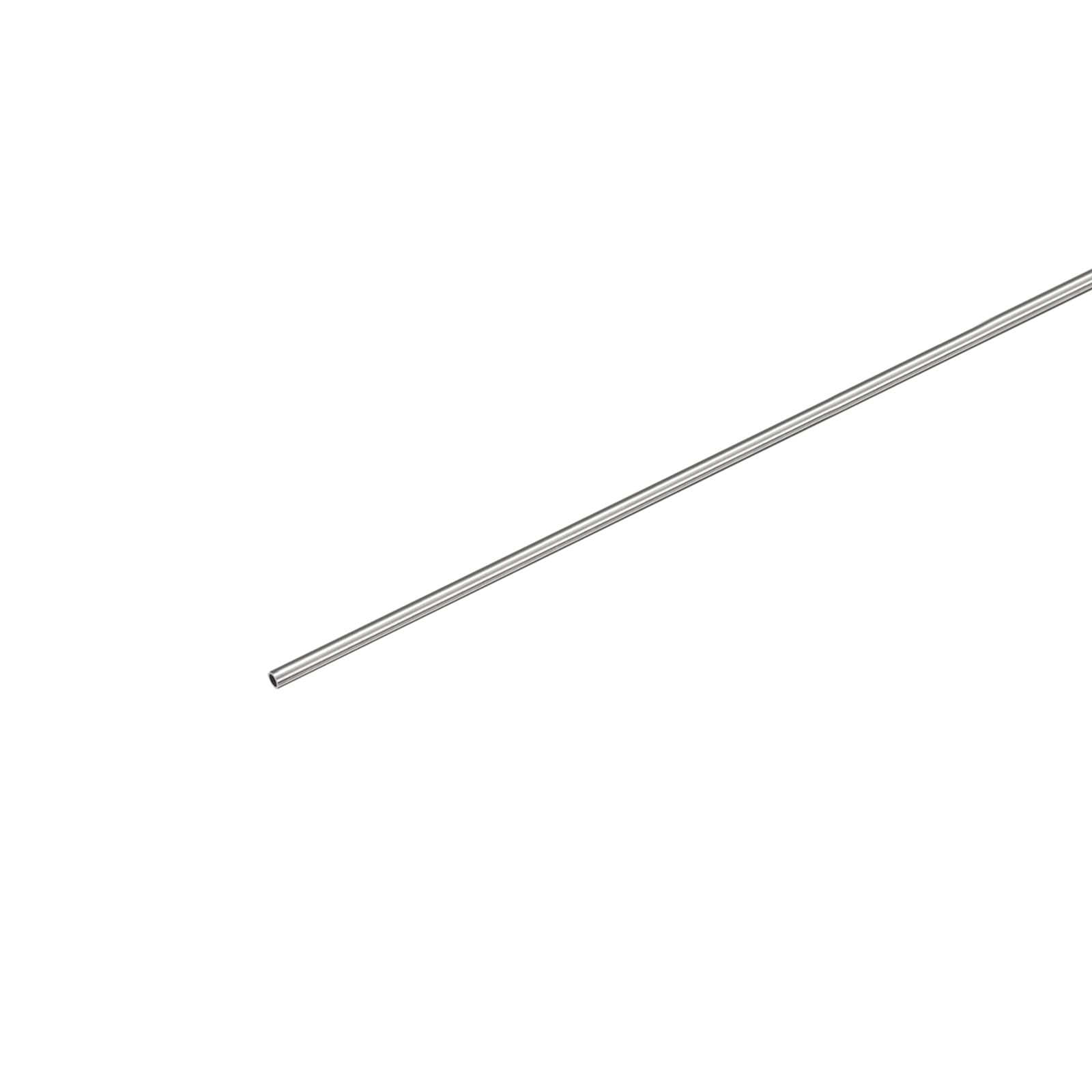 uxcell 304 Stainless Steel Capillary Tube, OD 1mm x x 0.1mm, Silver Tone