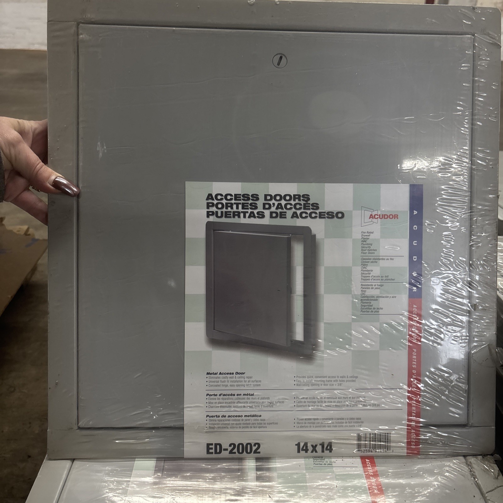 New Acudor ED-2002 14X14 Universal Flush Access Door – White