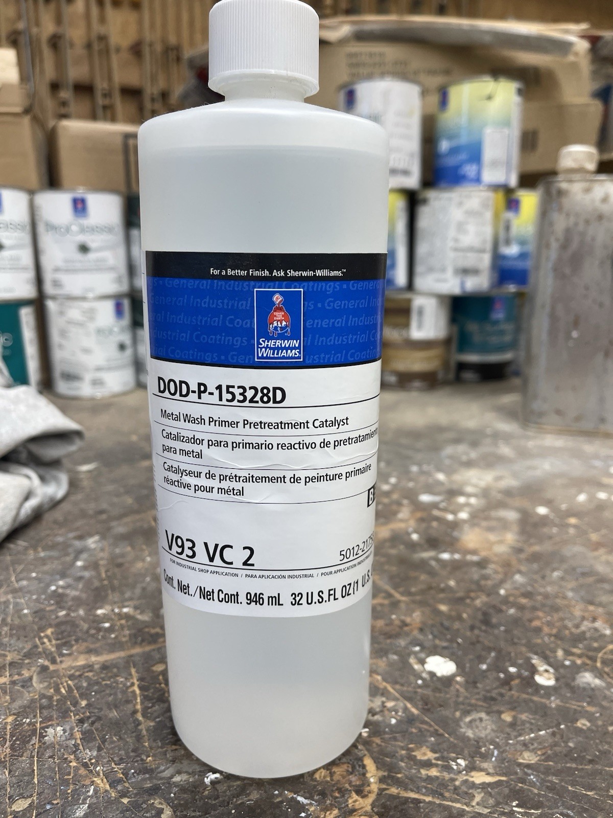 Qt Sherwin Williams DOD-P-15328D Industrial Wash Primer Pretreatment Catalyst