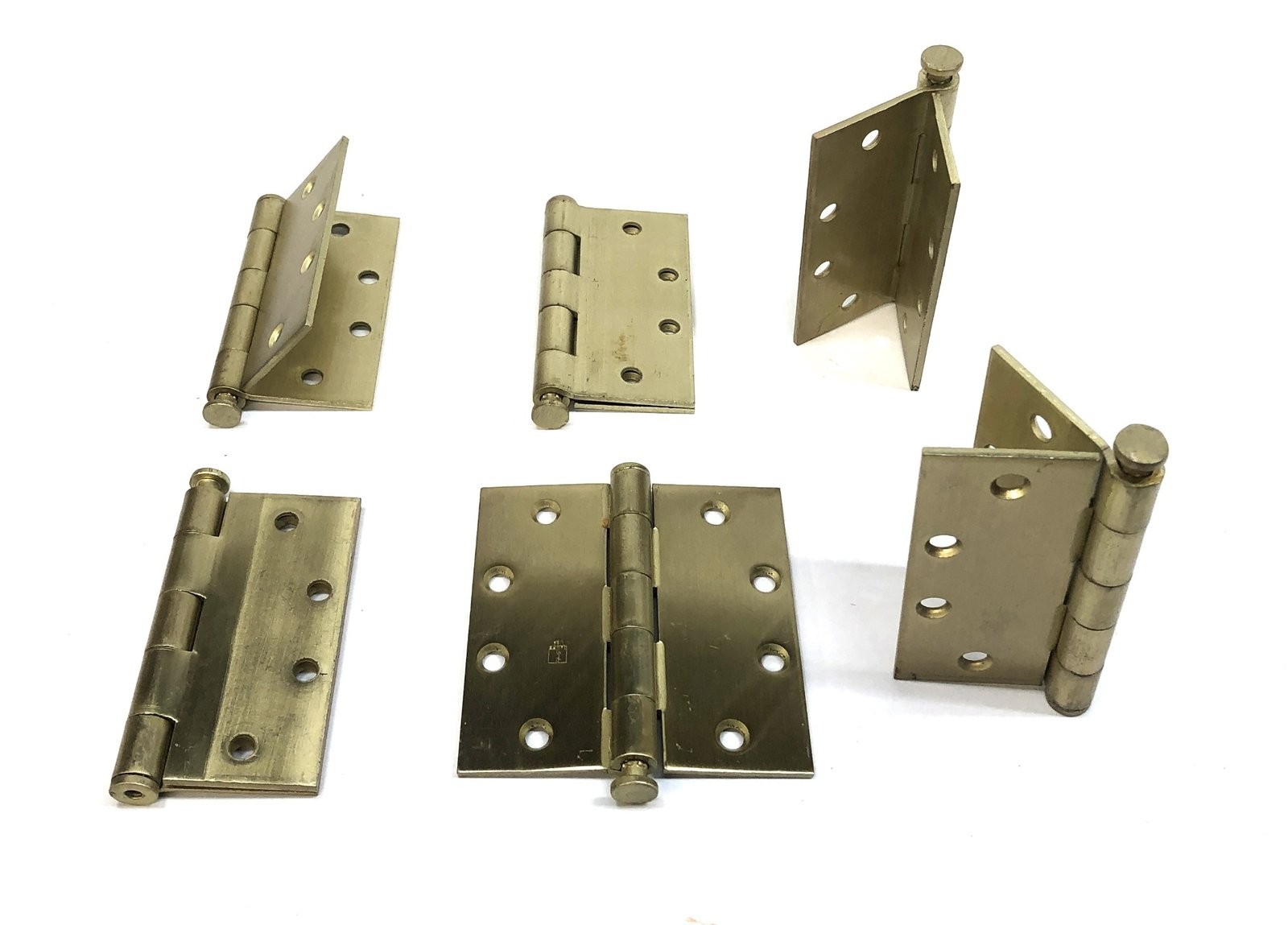 Hager 4.5″X4.5″ Full Mortise Hinges with Hardware (3ct Box) 1279 [Lot of 2] NOS