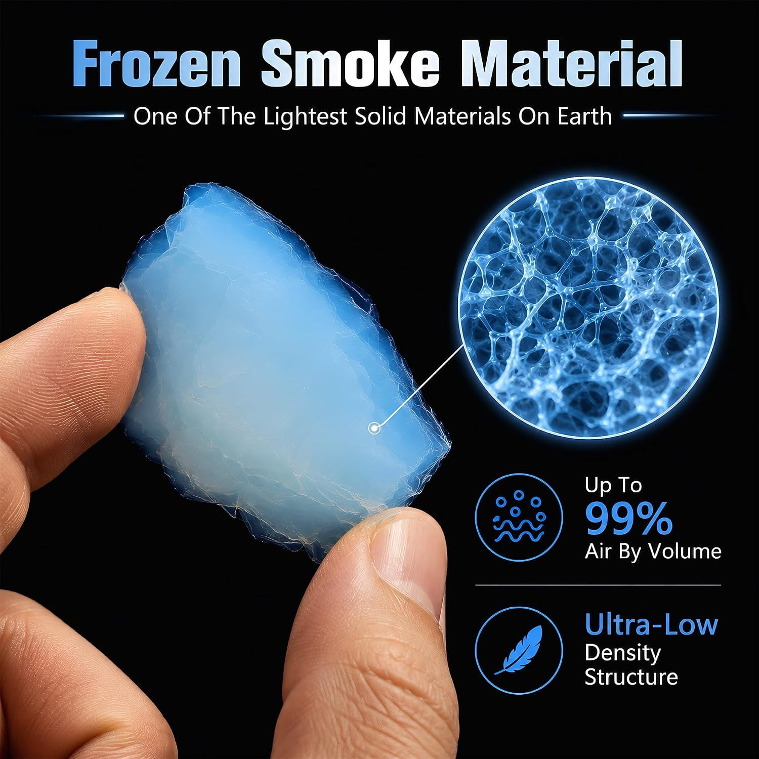 150ML Silica Aerogel Block for STEM Science Experiments – Lightweight Thermal
