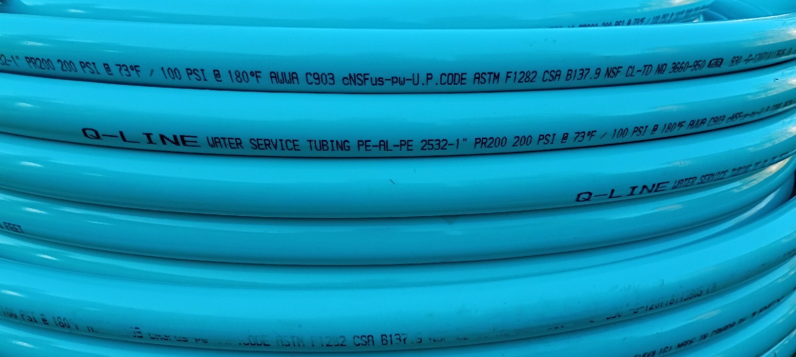 Q-LINE PE-AL-PE Water Service Tubing Coil 1in x 300ft PR200 MPN 2532-1