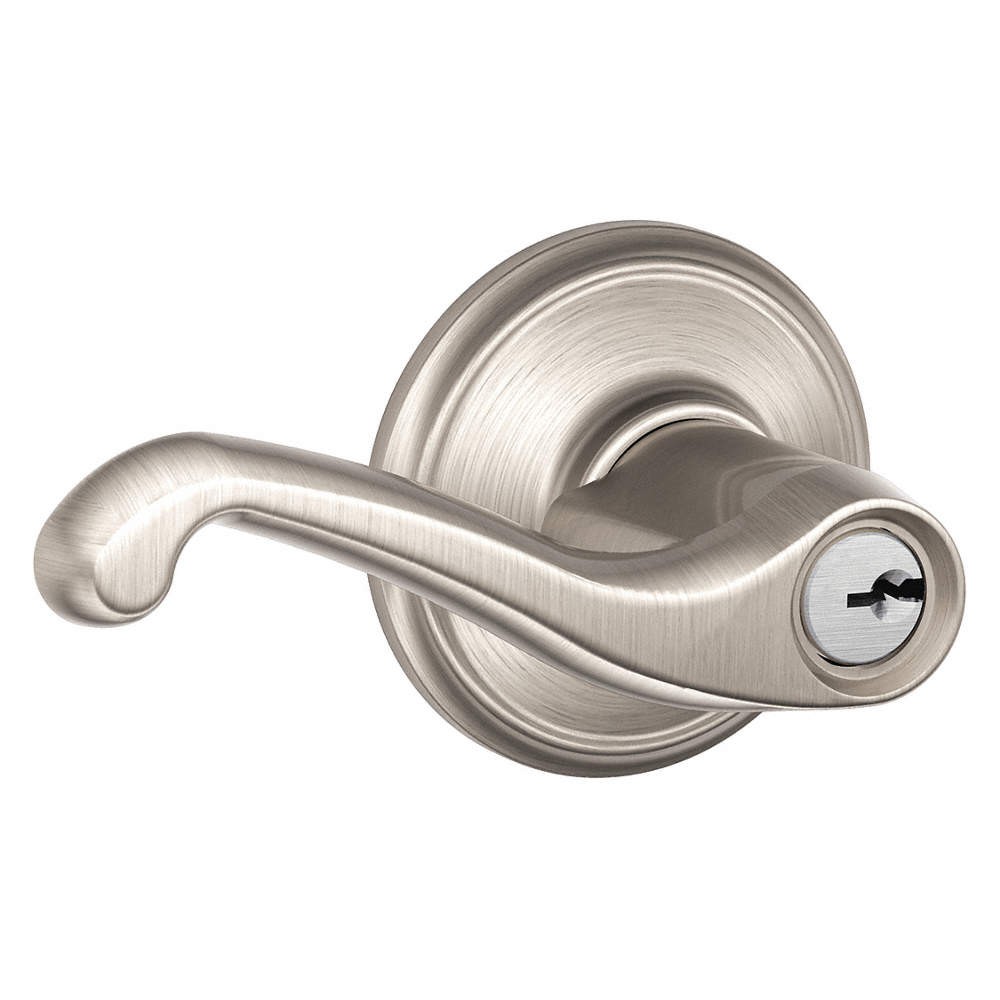 SCHLAGE F51A FLA 619 Lever Lockset,Mechanical,Entrance,Grd. 2 36Z228