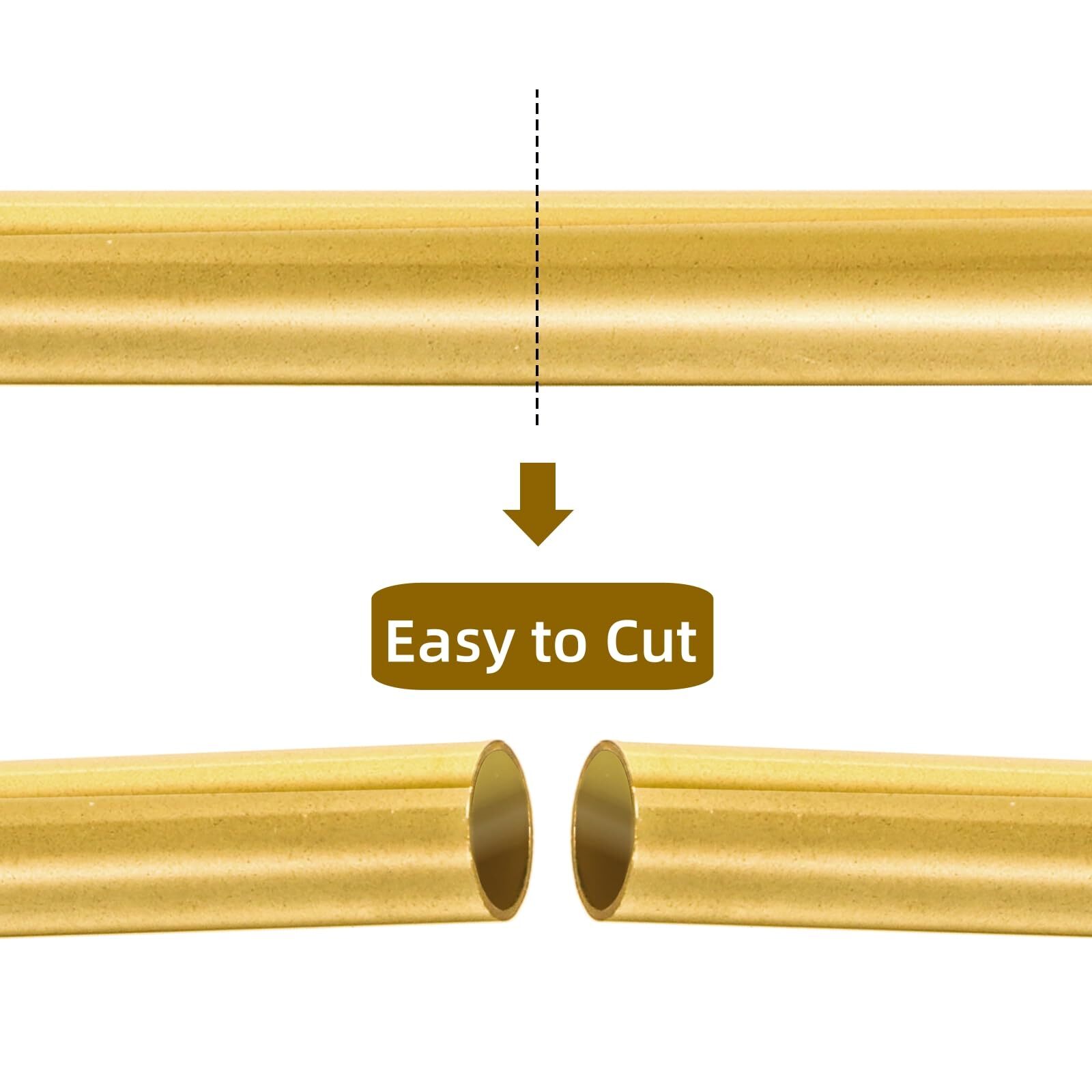 Brass Tube 1mm 2mm 3mm 4mm 5mm 6mm 7mm 8mm 9mm 10mm 11mm 12mm 13mm O.D. x 300mm