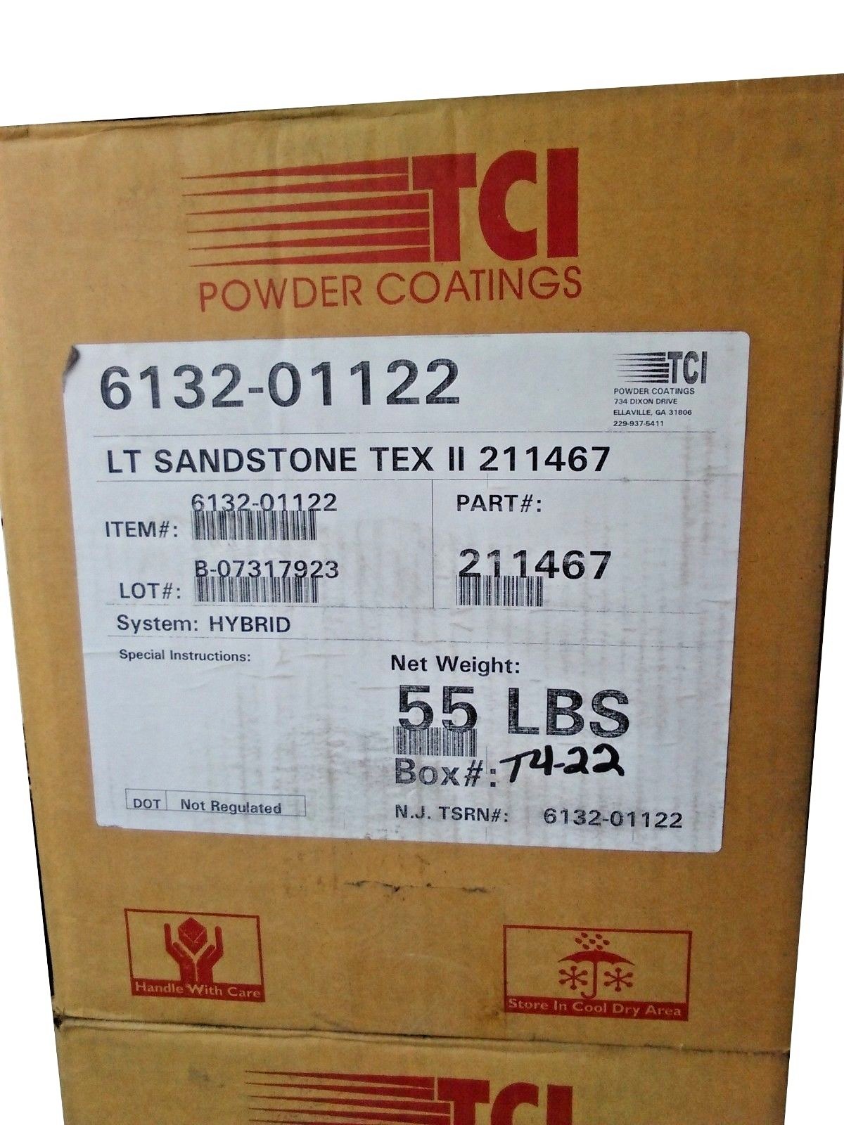 TCI POWDER COATING PAINT 8 OZ. Textured Sandstone II, 211467, 6132-01122