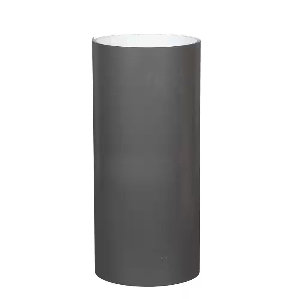 24 In. X 50 Ft. Tux Gray over White Aluminum Trim Coil