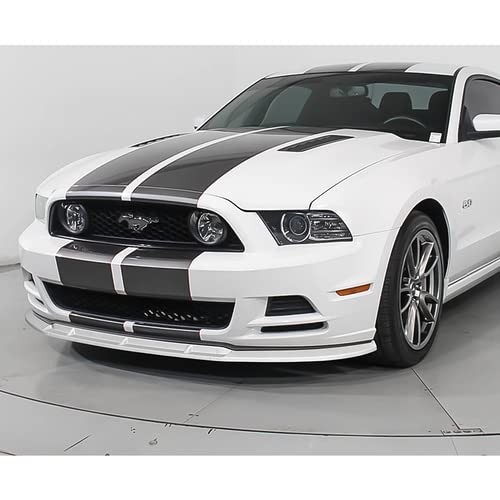 3Pcs Front Bumper Lip Spoiler Kit for 2013-2014 Ford Mustang V6 V8 White