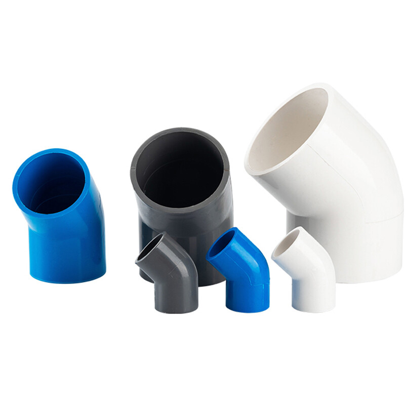 PVC 45° Elbow Pipe Fitting Elbow Joint Water Pipe Socket Coupling 20/25mm~200mm