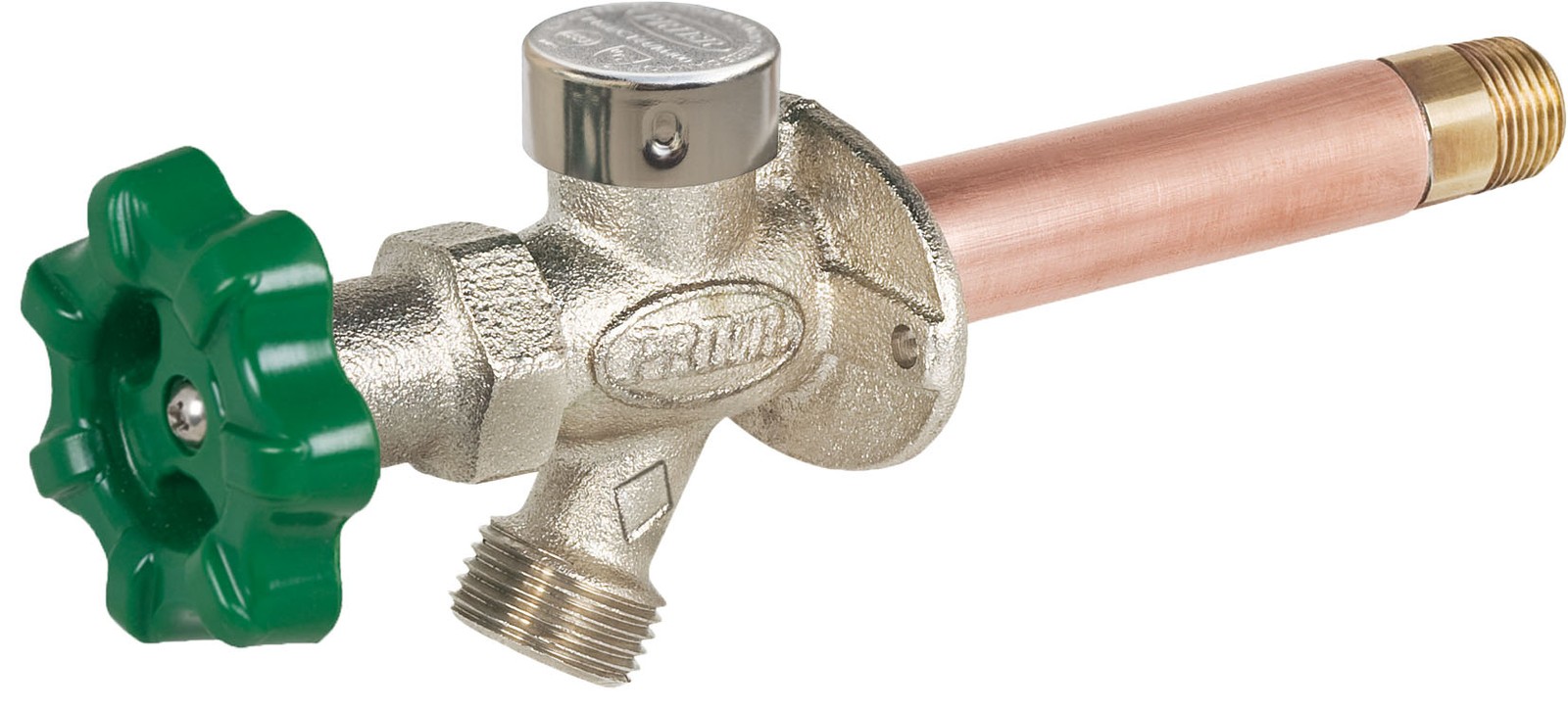Prier Products P-164T12 3/4″ MIP x 1/2″ FIP Handle-Operated Wall – Nickel