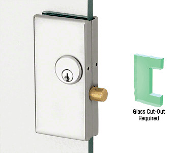 CRL DT36SA Satin Anodized 2-3/4″ x 5-5/8″ Deadthrow Low Profile Center Lock