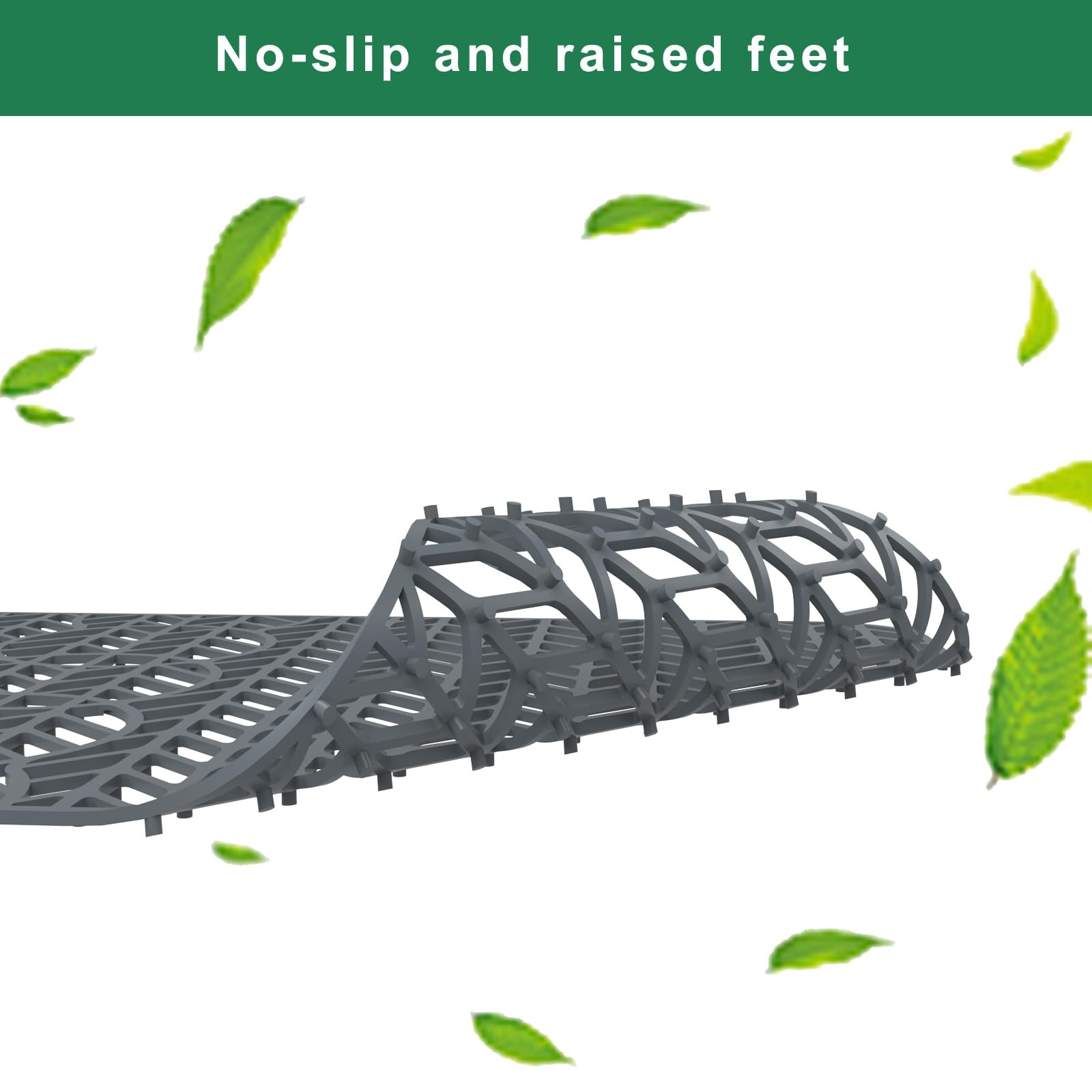 GUUKIN Sink Protectors for Kitchen 24″x 12.5″ 3 Reserved Holes, Gray
