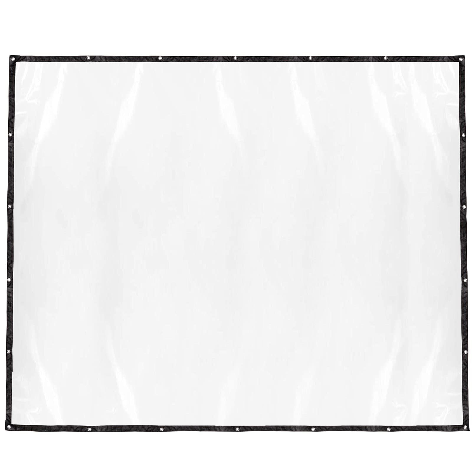 Lrnn Clear Waterproof Cover Tarp 10 x 8 ft Plastic Tarps Heavy Duty with Grom…