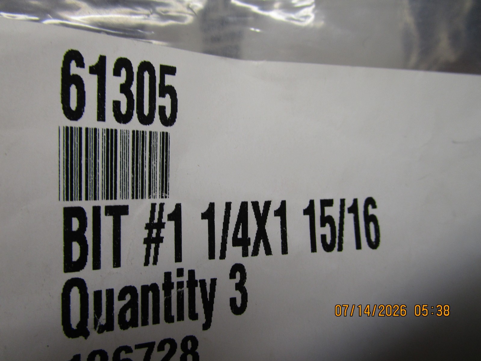 #1Phillips 1/4″Hex 1-5/16″OAL Extra Hard Power Bit QTY 3