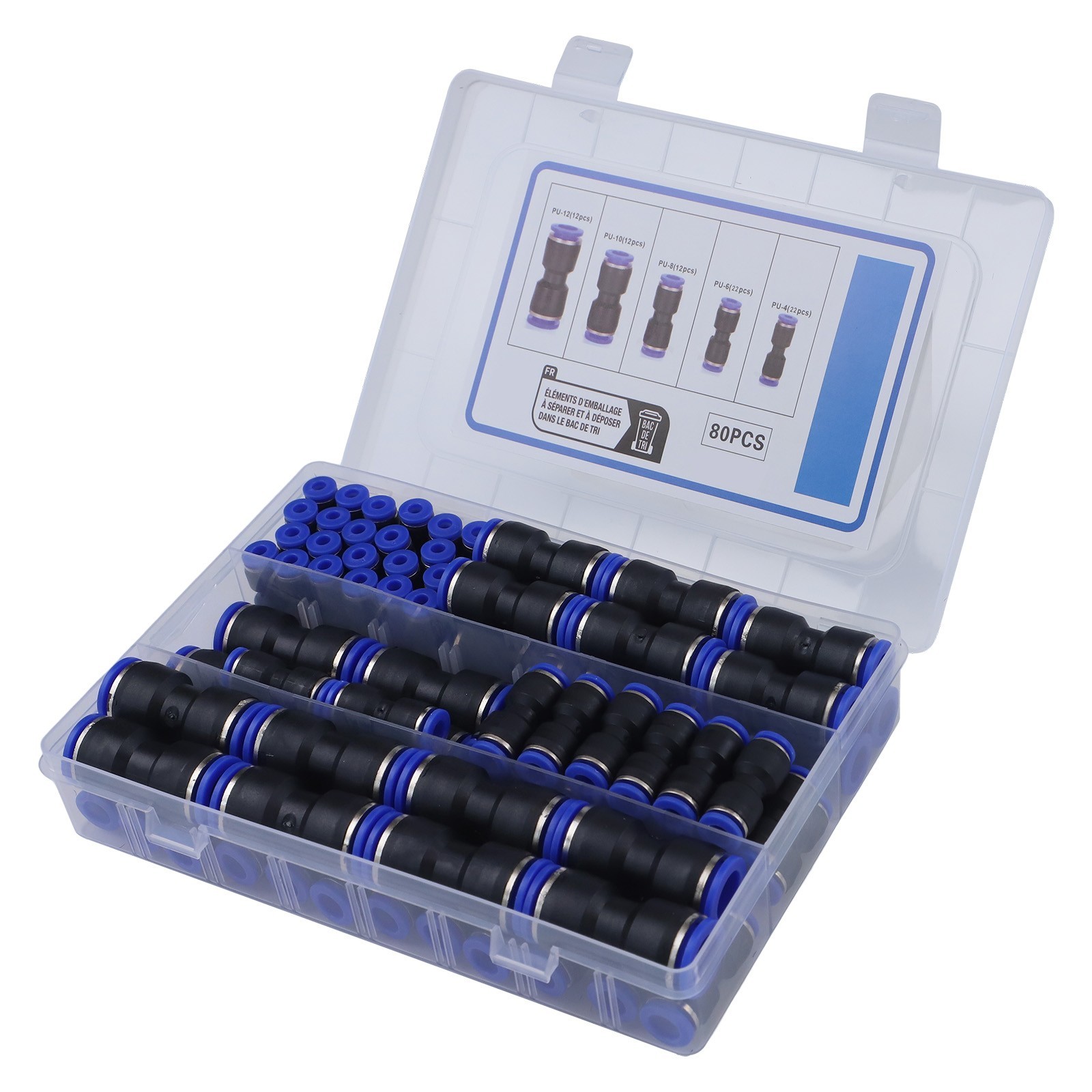 Innovative Design Pack of 80 Easy to Use Push Fit Connectors Available