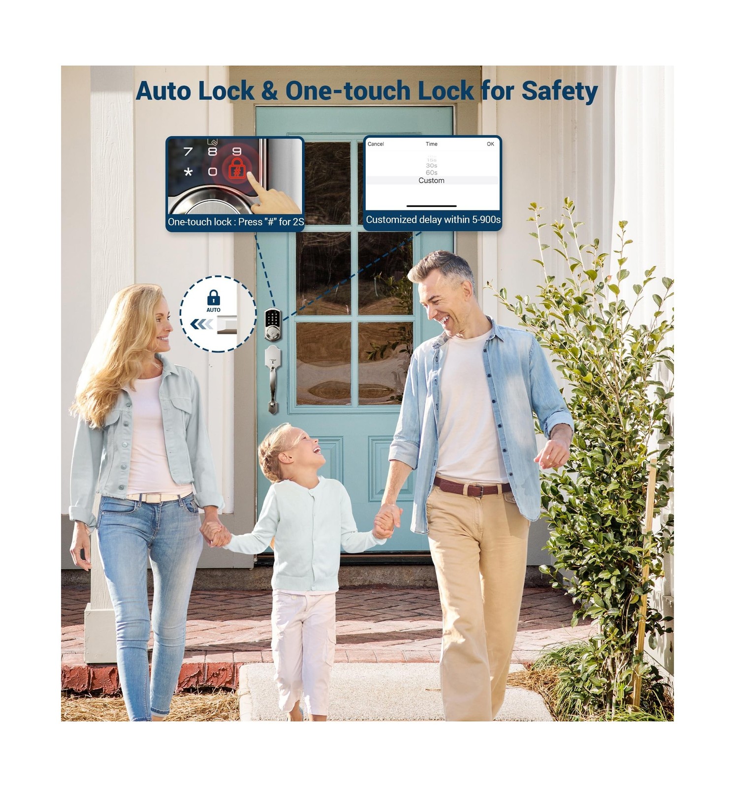 Veise VE06 Smart Deadbolt with App Control, Keyless Entry Smart Loc… Fast Ship