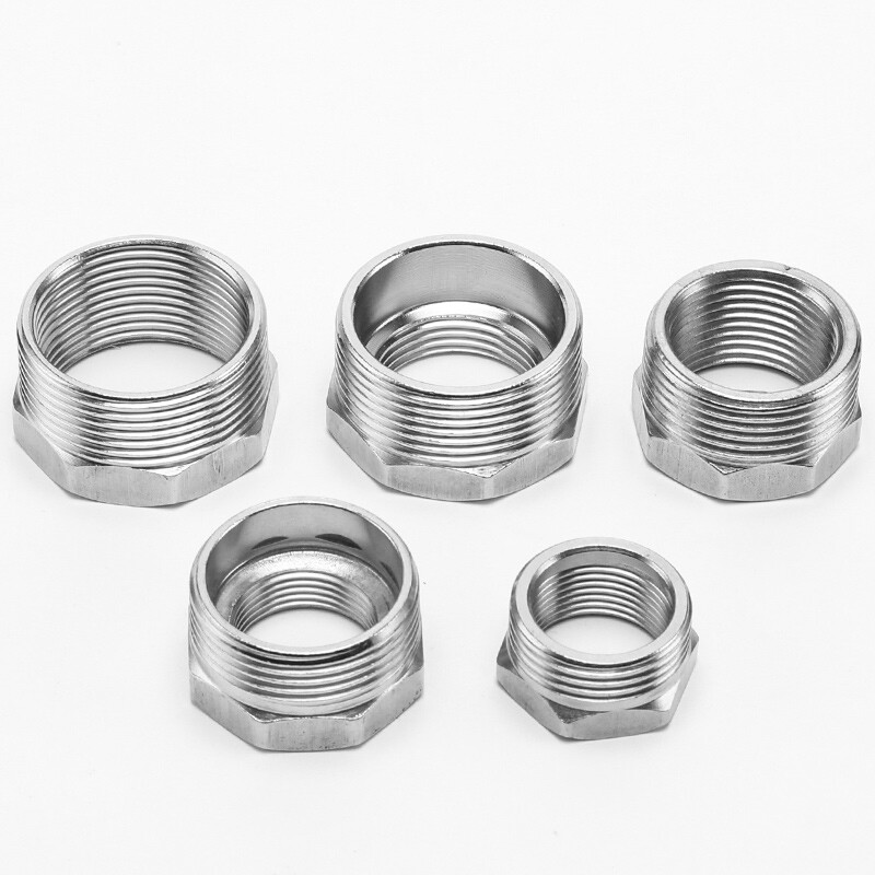 201 Stainless Steel BSP Reducing Bushes Adaptors Pipe Fittings Male to Female