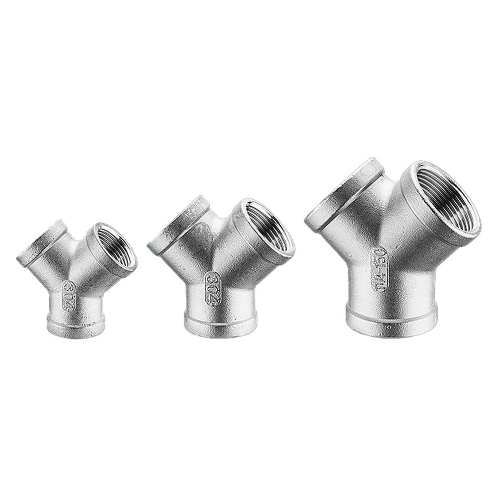 Stainless Steel 304 Pipe Fitting Female Thread Fittings 3 Way Y-Connector