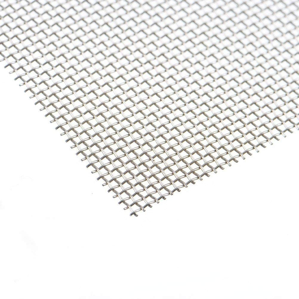 TIMESETL 3pcs Stainless Steel Woven Wire 20 Mesh – 12″ x 8″ 20 Mesh, Silver