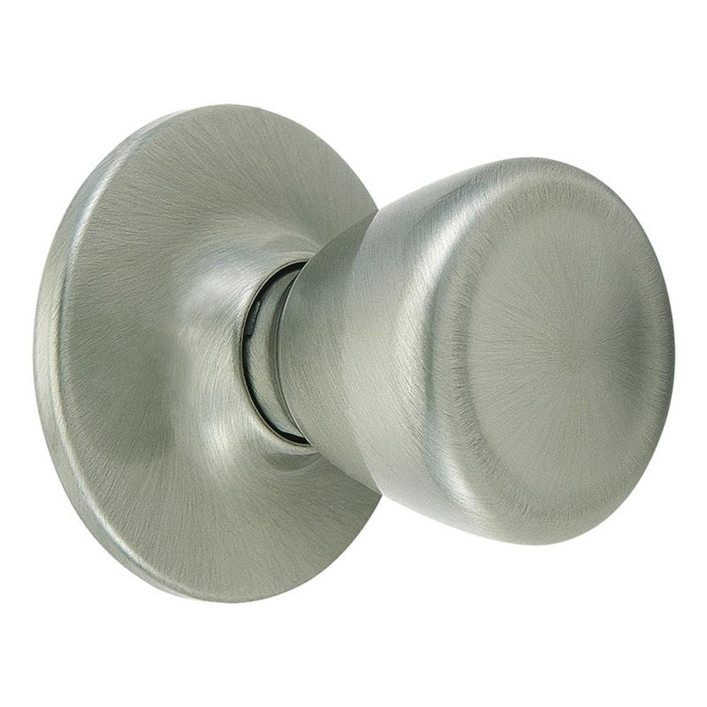 Design House Traditional Brass Tulip Dummy Door Handle in Satin Nickel