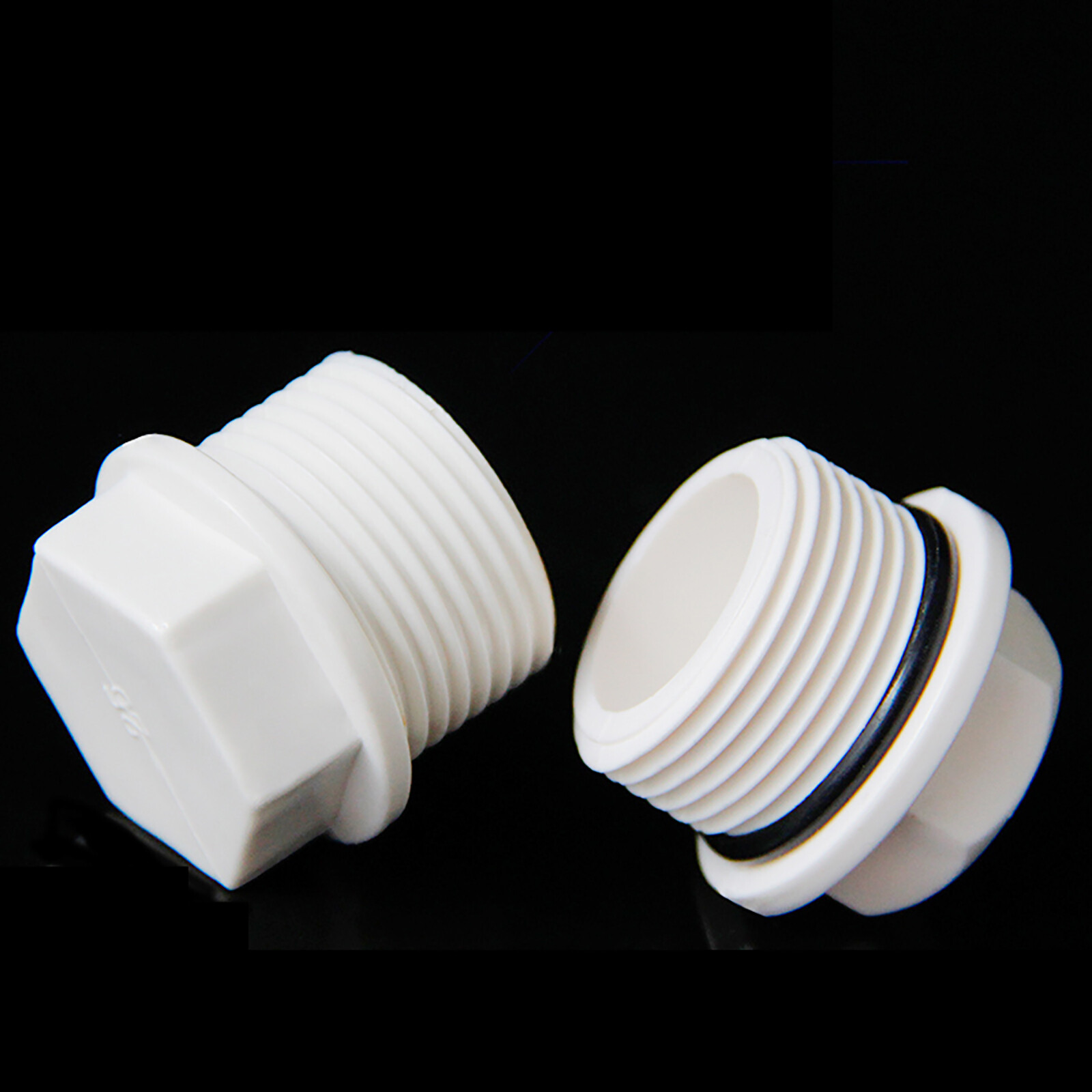 PVC Plug BSP Male Thread Pressure Water Pipe Fittings 1/2 – 1″ With or No Seals