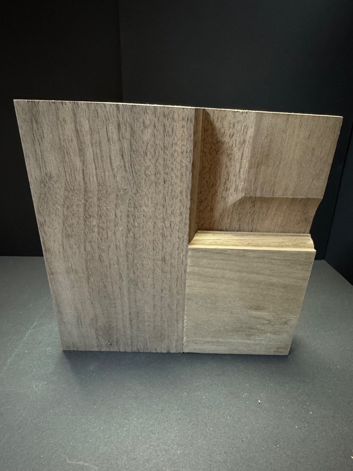 Walnut 3 Raised Panel Neutral Stain Grade Solid Core Interior Wood Doors