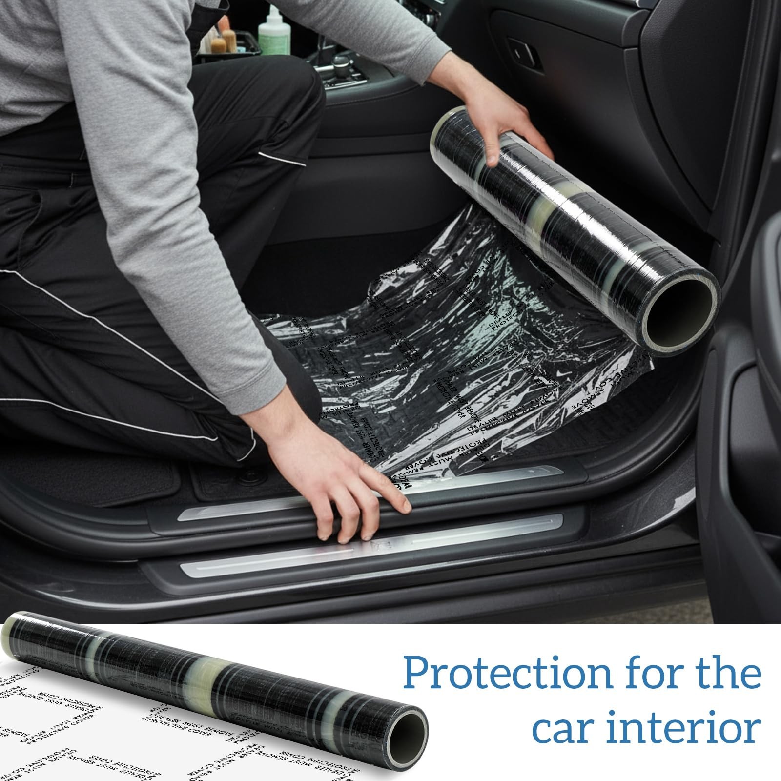 Drydiet Carpet Protection Film 24″ 24 inches x 300 feet x 7 mil, transparent