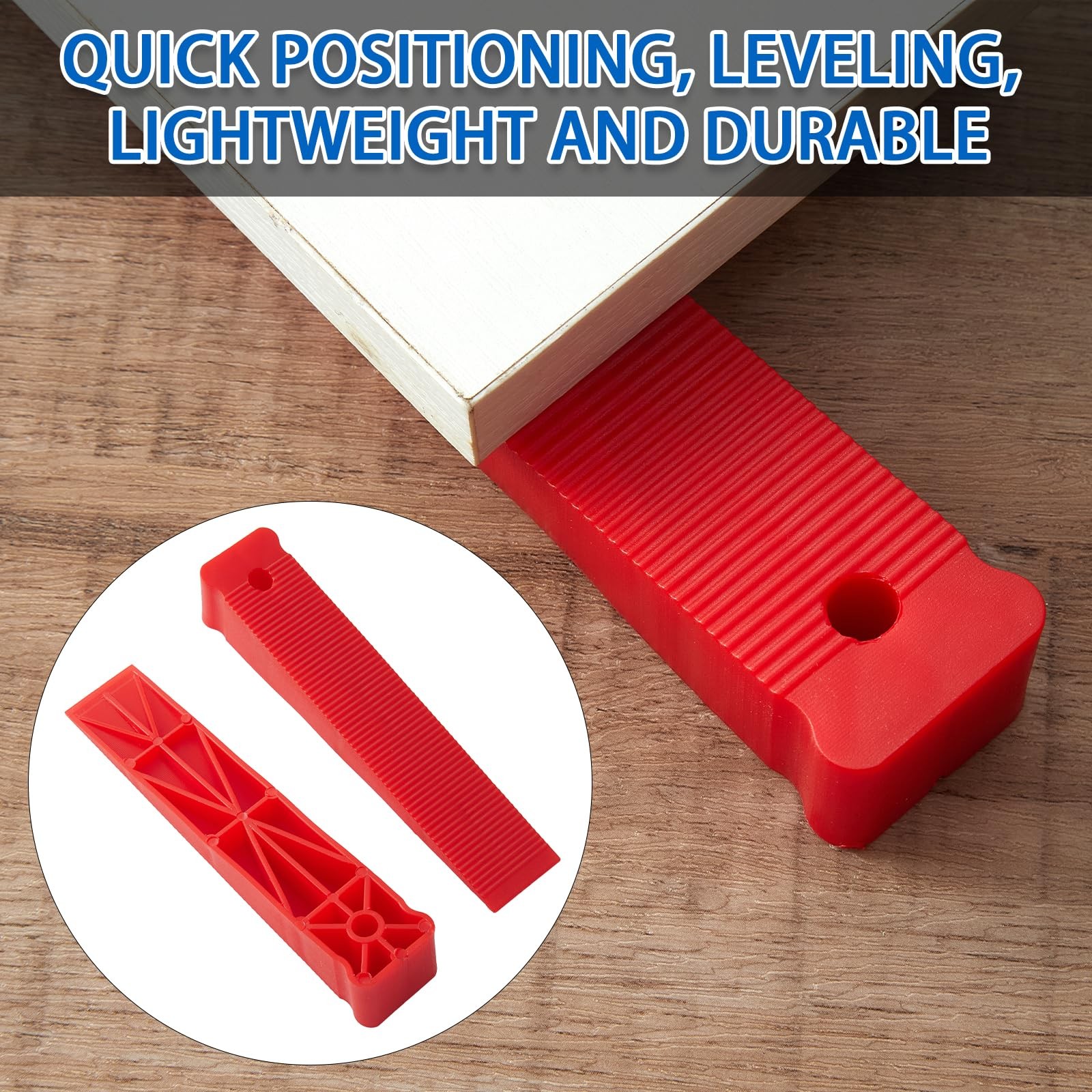 XIYAOXI Red Plastic Composite Shims and 6-7/9” x 1-2/5” x 1-1/4”,
