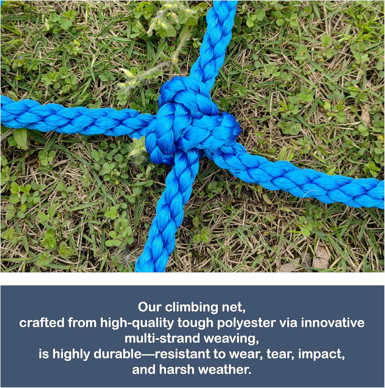 Upgraded Kids’ Polyester Climbing Net, 8 Sizes, Heavy-Duty & Exquisite, Ideal fo
