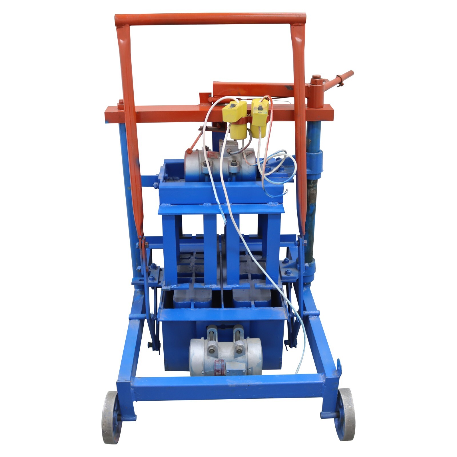 Hand-propelled Hollow Soil Block Brick Molding Machine 220V 15.75×7.87×7.87in