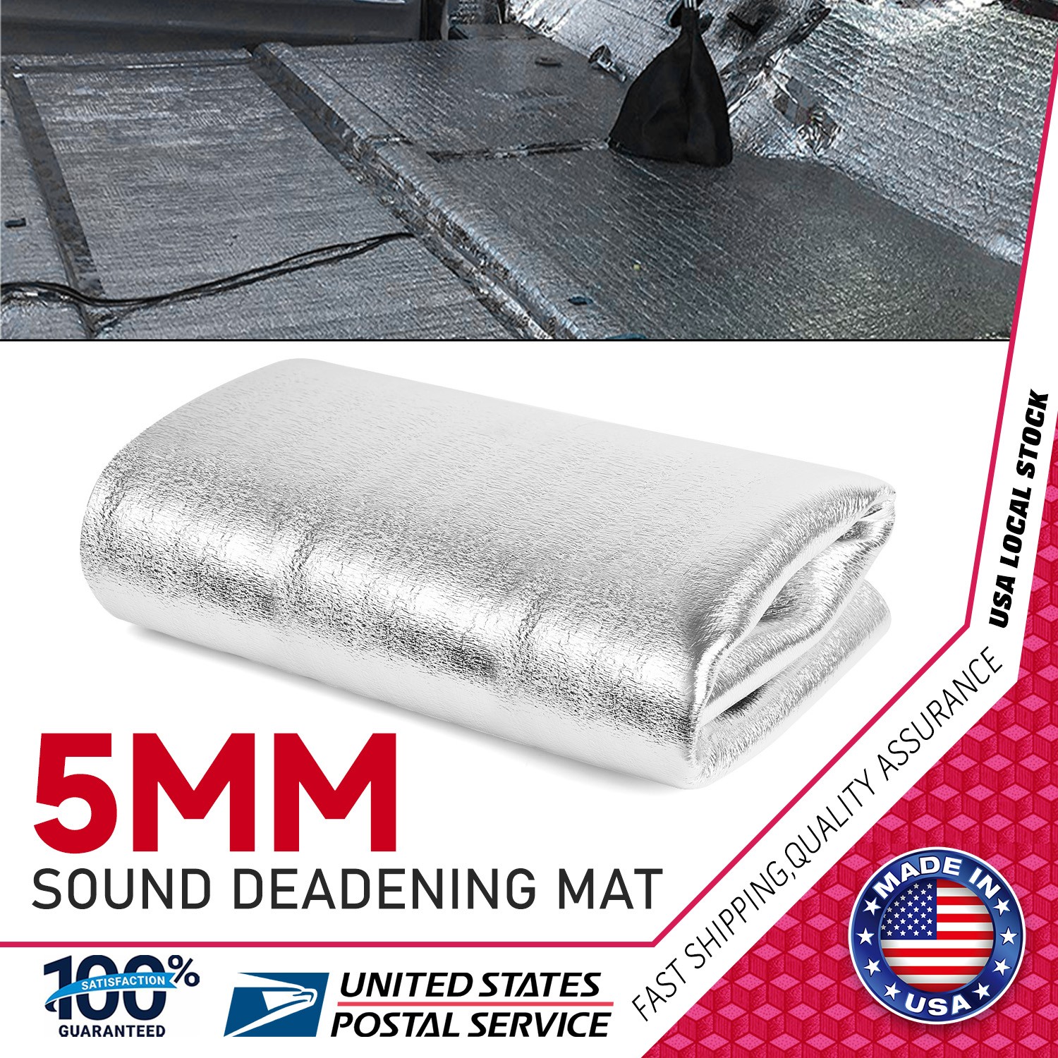 79″x39″ Engineered FOIL Reflective Foam Core Insulation RADIANT BARRIER Mat 5mm
