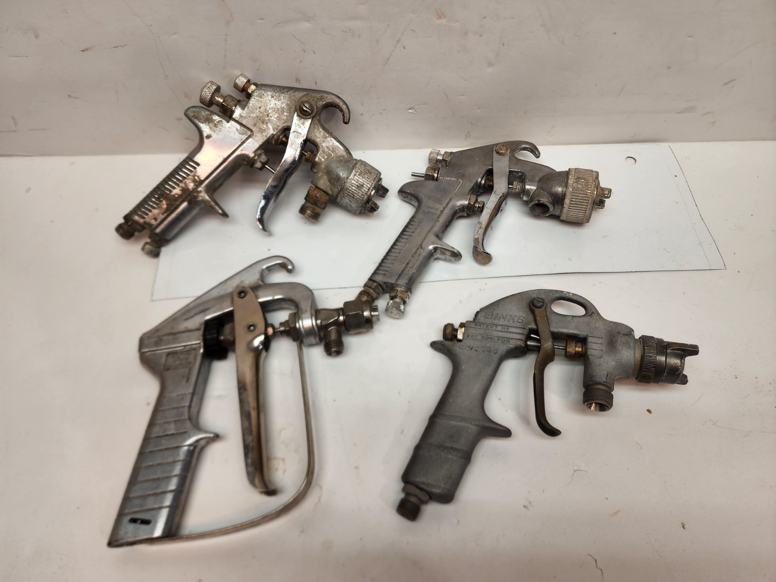 Lot Binks Model 16, Wheaton, Central Pneumatic 4001 Paint Spray Guns
