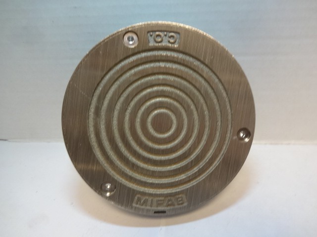 Mifab Floor Cleanout, R-1 Adjustable Cover, Nickel Bronze, 4”NPSM Thread NBTOP