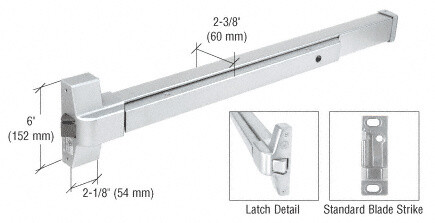 CRL DL950A Satin Anodized Touch Bar Rim Panic Exit Device