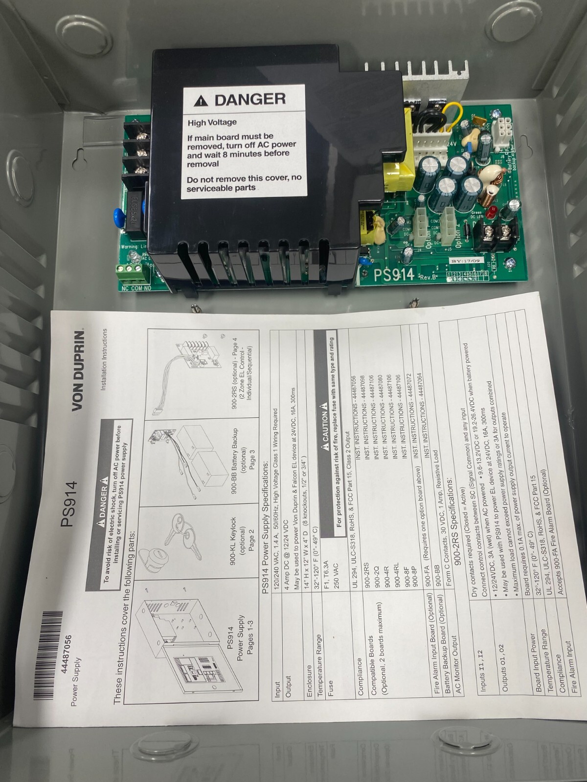 VON DUPRIN PS914 POWER SUPPLY