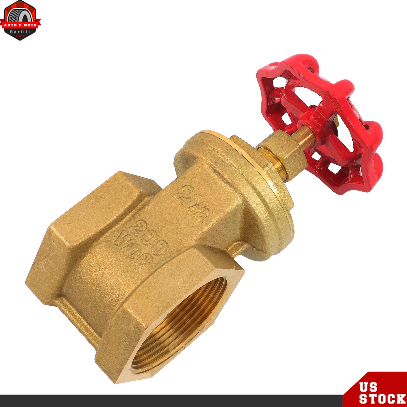 NPT Brass Female Threaded Rotary Globe Valve 2-1/2 Inch Brass Gate Valve DN65