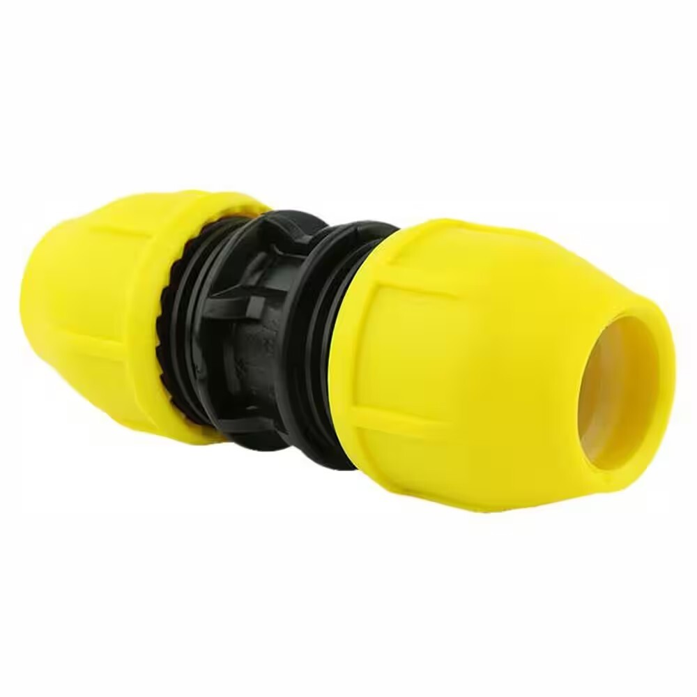 3/4 in. IPS DR 11 Yellow Poly Gas Pipe Coupler – Underground Gas Line Fittings