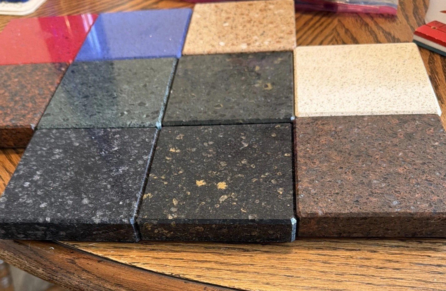 Granite Countertop Samples 4×4. Various Colors