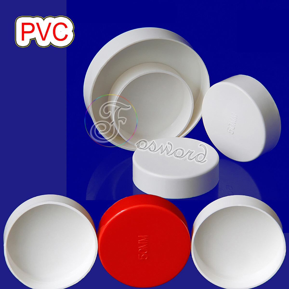50-200mm PVC Cap End Caps Plug Blanking Adhesive Drain Pipe Tube Water Fitting