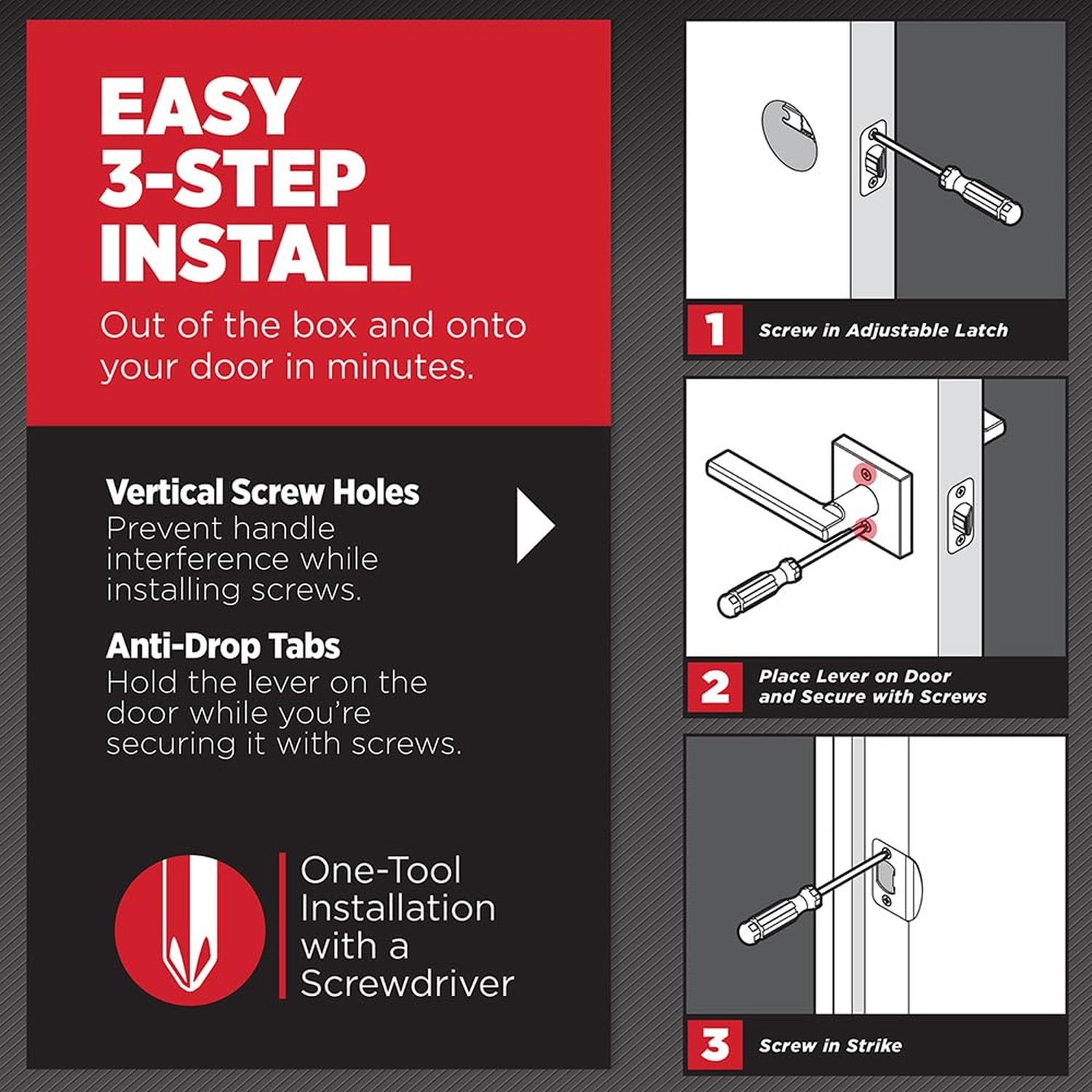 Kwikset Trafford Front Door Lock Handle and Deadbolt Combo Set, Matte Black, …