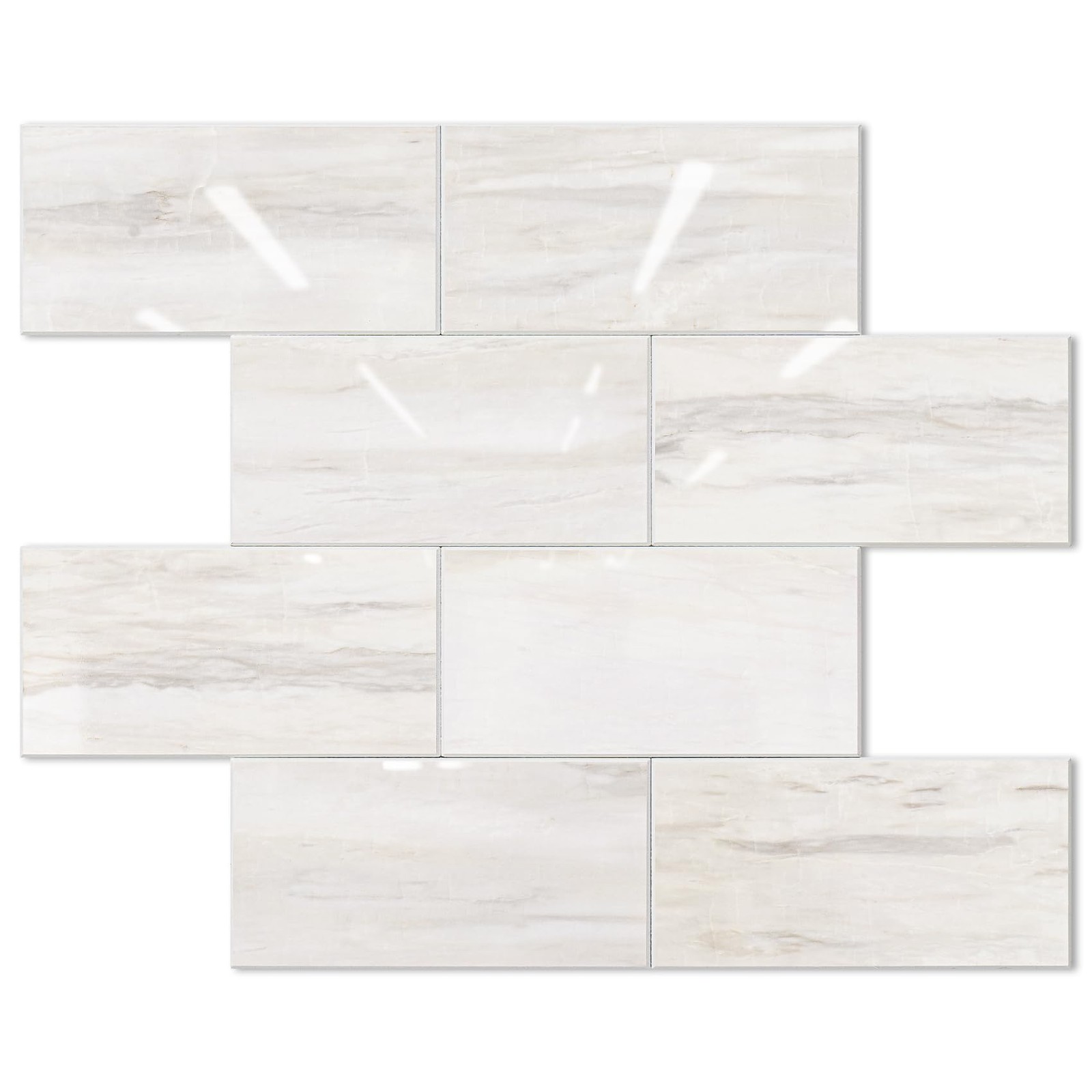 Azulejos Adhesivos Estilo Metro Marron Claro Para Cocina Pack De 10 Pro