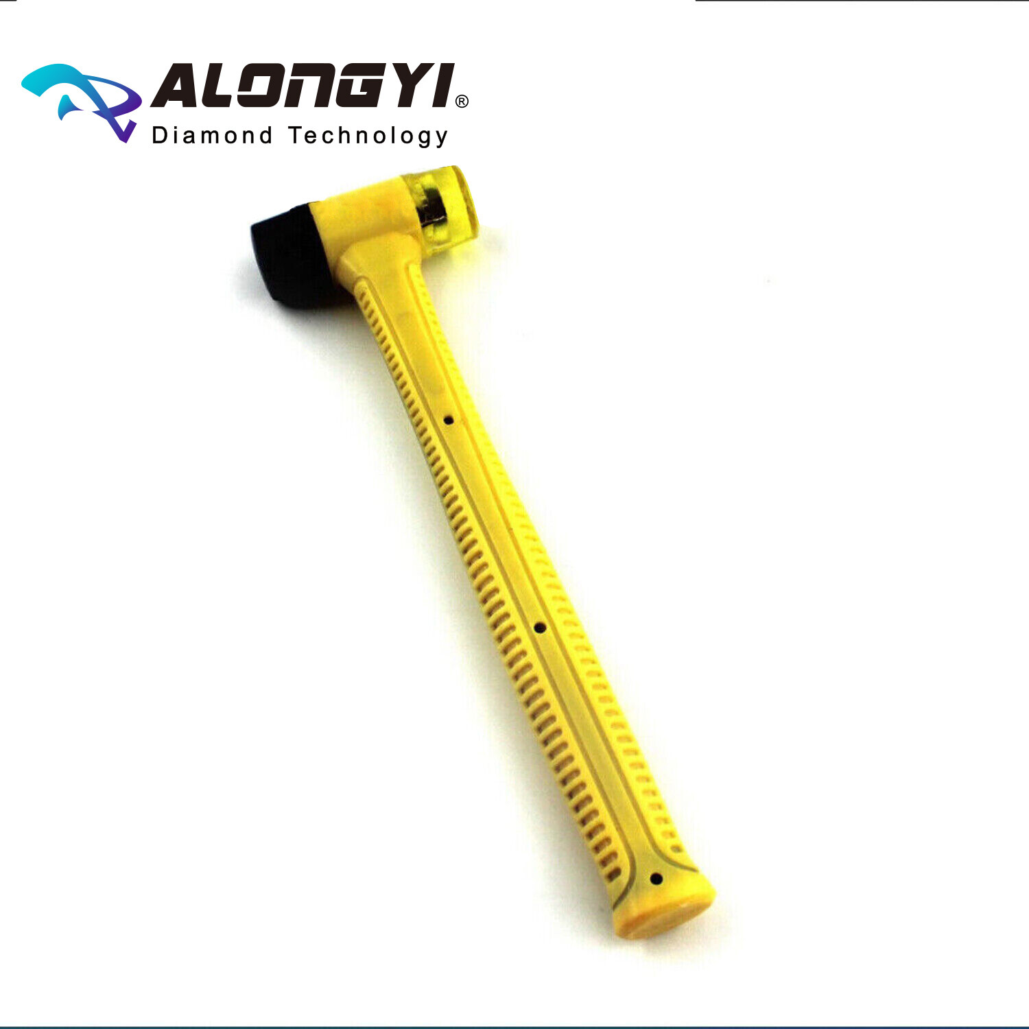 Rubber Hammer 221mm Plastic Handle Rubber Hammer for Repair Household Hand Tools