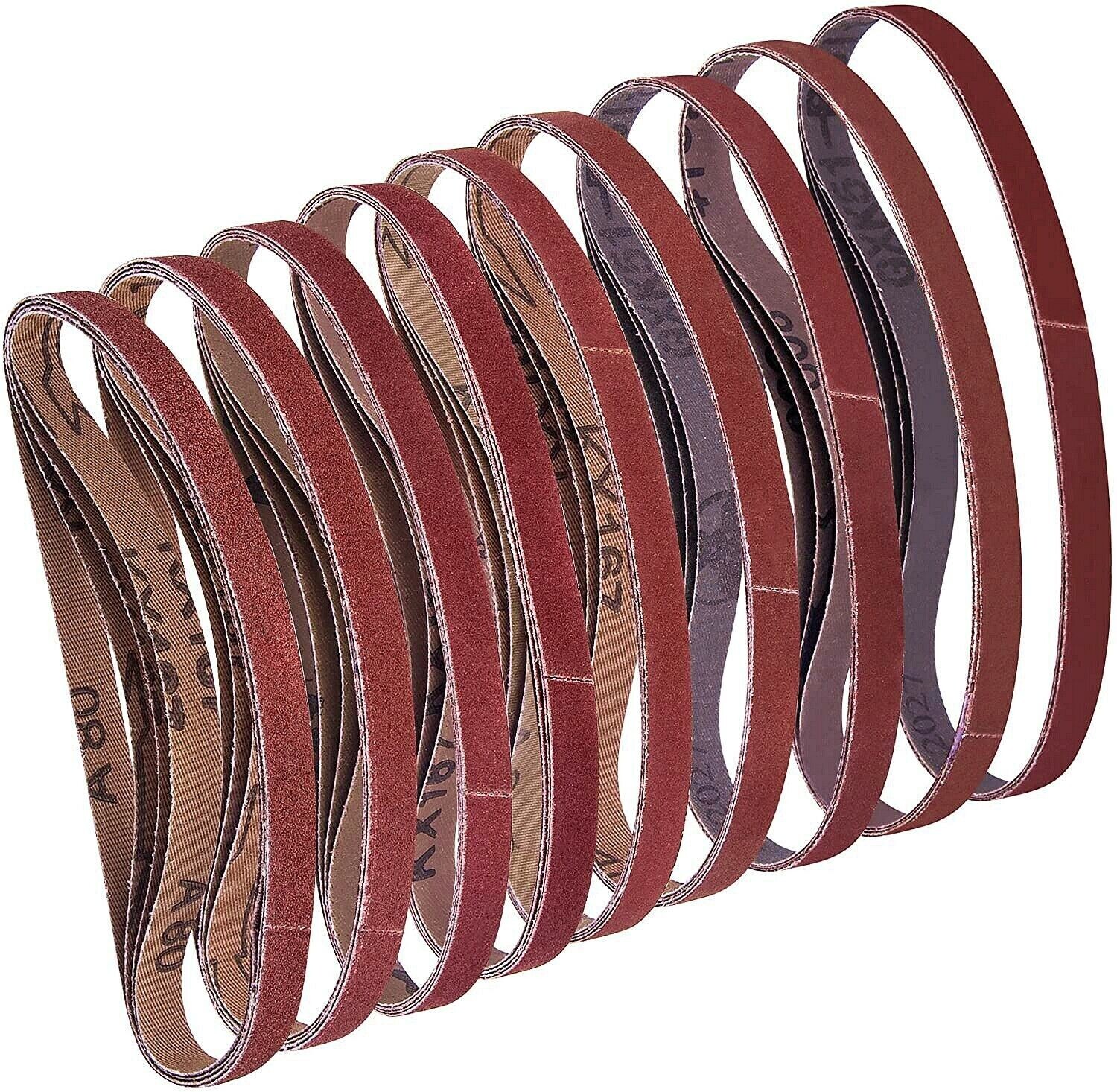 4 X 24″ INCH Aluminum Oxide Cloth Sanding Belts (12 Pack, 60 Grit)