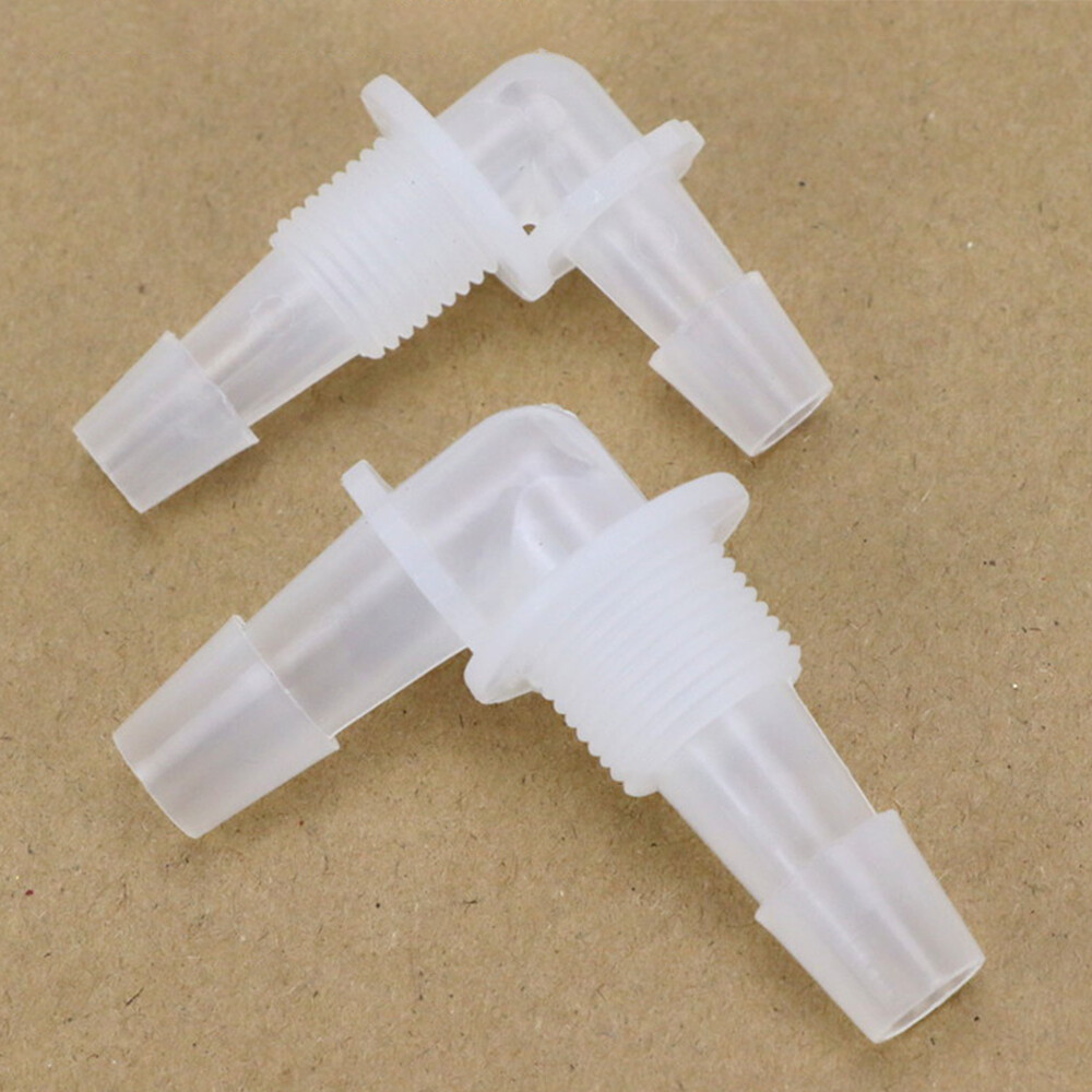 M6 M8 1/8″ 1/4″ 3/8″ Bulkhead Connector Plastic Elbow Barbed Threaded Fitting