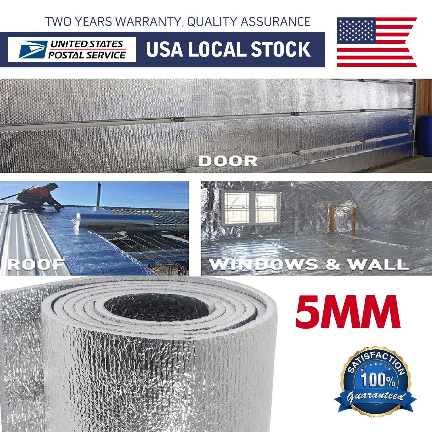 Aluminum Foil Bubble Insulation Mat for Keep Heat, Thermal Insulation Shield