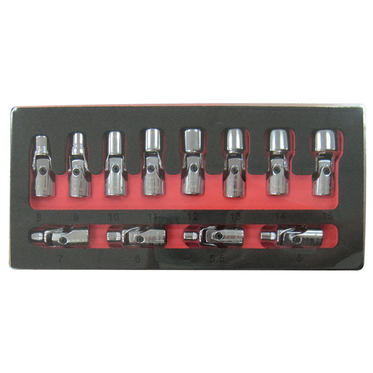 Astro Pneumatic 7412 Astro Pneumatic 12pc Flex Socket Set-6 Point MET