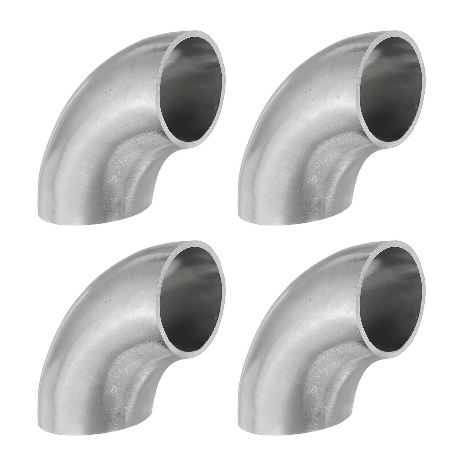 4 Pack 1 Inch OD 201 Stainless Steel Butt 90 Degree Fitting