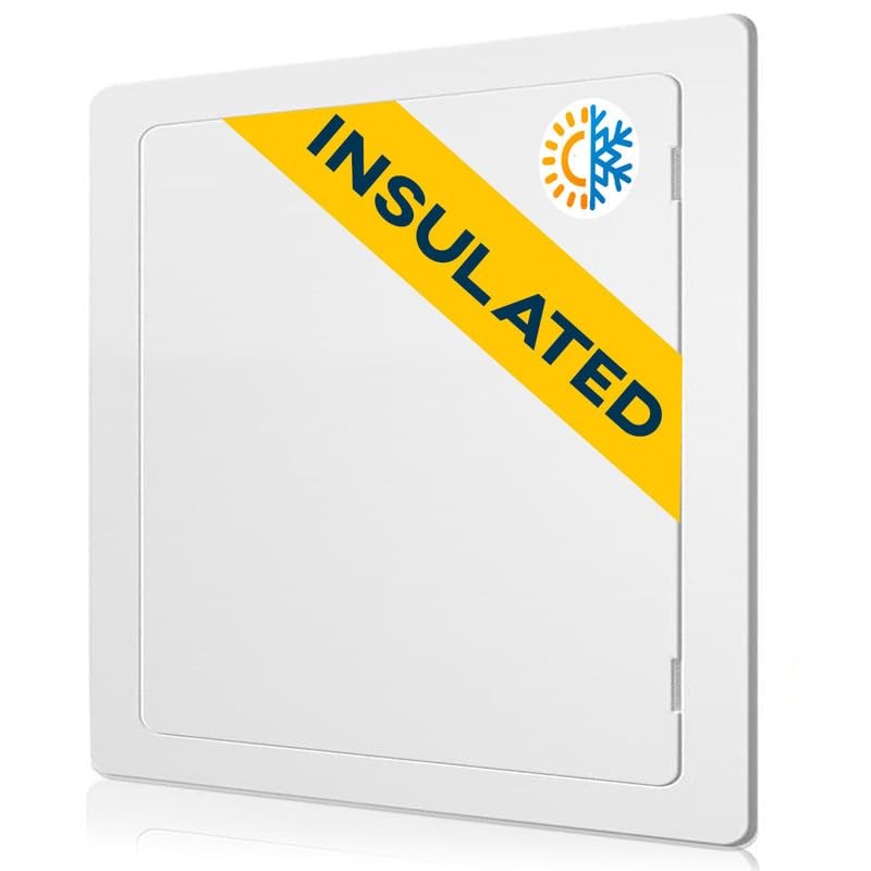 12×12 Inch Insulated Drywall Access Panel Plumbing Wall Access Door White